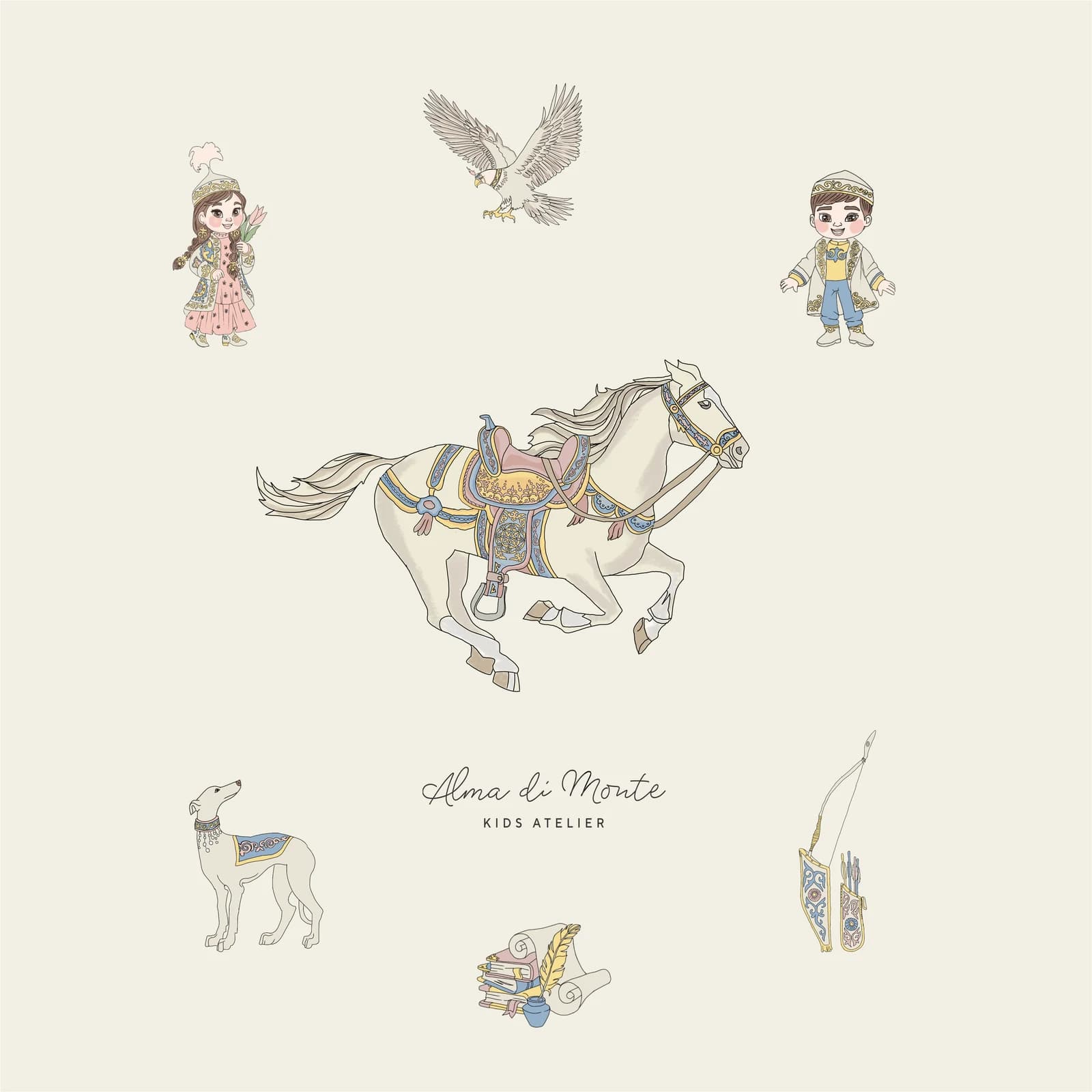 Swaddle "Seven Treasures of the Kazakhs"